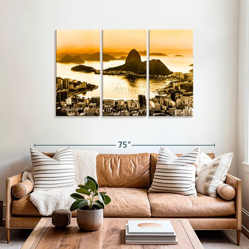 Paysage urbain Sebbie Rio De Janeiro, H 36 po x l 57 po
