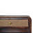 Wood Chestnut Wall-Mounted Open Woven Bedside