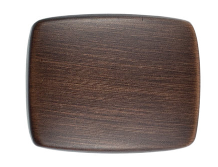 Bouton de meuble rectangulaire Sydney en bronze huilé, longueur 1-1/4 po, Bronze huilé