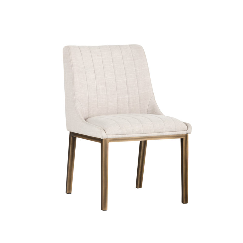 Chaise d'appoint rembourrée H 20 po Beatriz, Beige