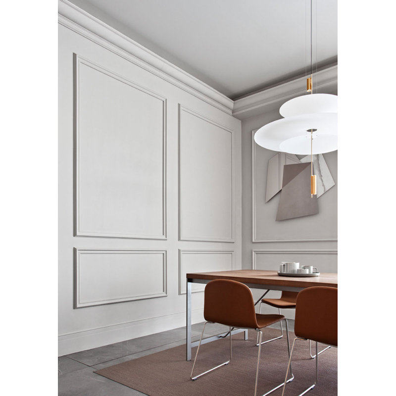 Plastic 7.875'' W x 78.75'' L Wall Base in Primed White