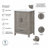 24W Single Bathroom Vanity with Ceramic Basin-1676343152