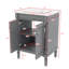 Meuble-lavabo de salle de bain chic 24 po avec évier sur-comptoir et armoire de rangement à deux niveaux de style contemporain-1556878789-1556878809