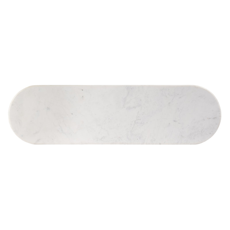 Vienna 54 in. W Rectangular 100% Marble Console/Sofa Table