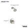 Kohler Pitch Rite-Temp Shower Trim Kit With 1.75 GPM Water-Saving Single-Function Showerhead, Single Spray Setting