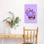 Vibrant Cartoon Creature Colorful Playful Vibrant Animal Wall Art Print 1 Piece Wrapped Canvas Wall Art-622912763