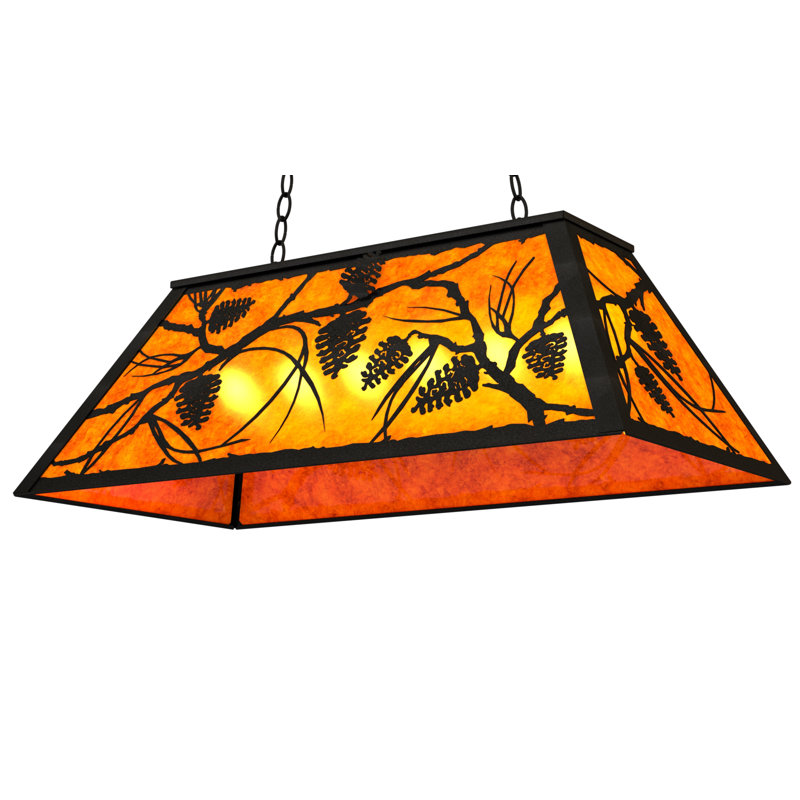 Jacklyn 6 - Light Pendant, Amber, Textured Black
