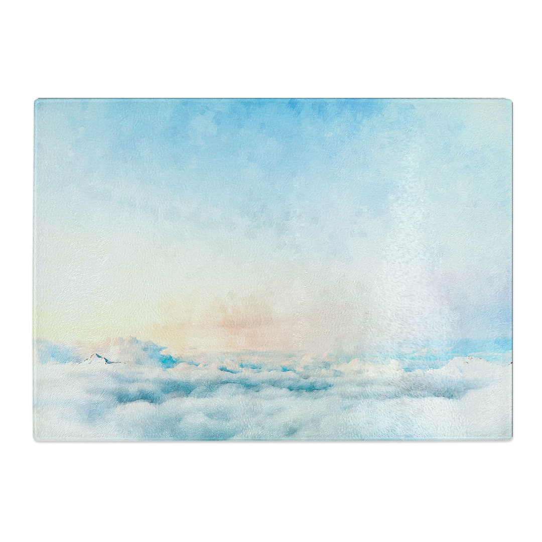 Tempered Glass Peak of a Mountain Chopping Board