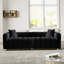 Canapé rembourré Modern Bubble avec pieds en métal et 2 coussins-1836961248