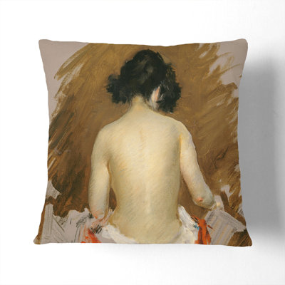 Nude Study Square Throw Cushion