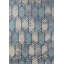 Tapis à motif géométrique ivoire / bleu / gris Jonny-1387717098
