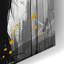 Art mural en verre "Chat noir aux grands yeux jaunes" par Momart-1666799560