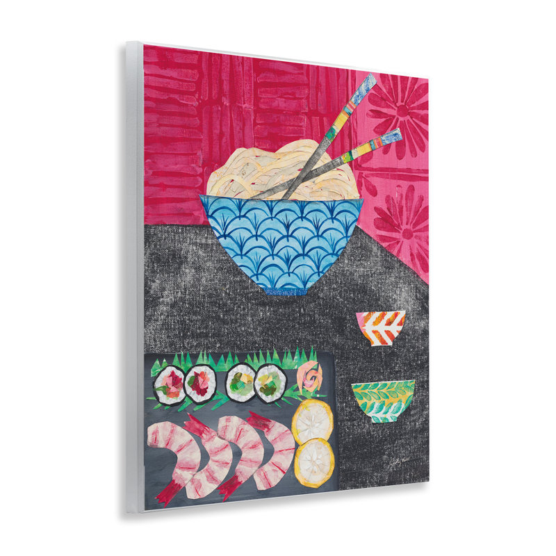 Art mural de table à motif de sushi par Courtney Prahl