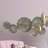 Abstract Gold Metal Wall Sculpture, 35.5"