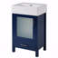 Meuble-lavabo de 20 po avec lavabo en céramique et grand rangement-671025213