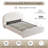 Willma Luxury Upholstered Hydraulic Lift-Up Storage Platform Bed With Sculpted Rounded Design, Bouclé White, Queen-1761586238