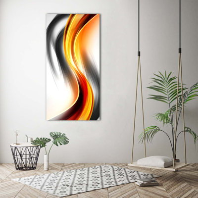Waves Abstraction - Wrapped Canvas Print