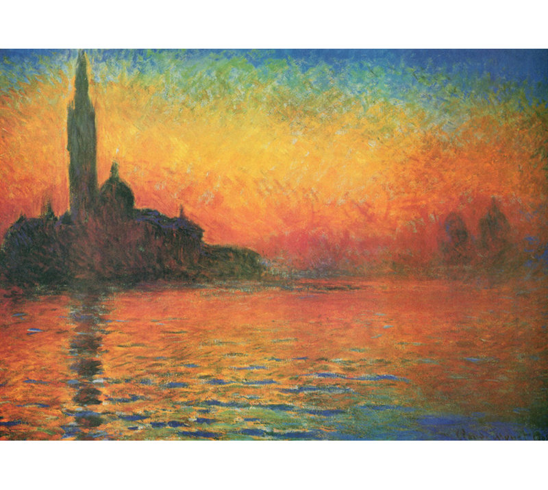 Dusk in Venice, 17" H x 24" W