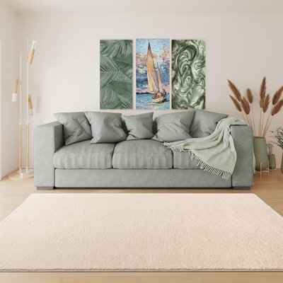 Ruglenza Soft Shaggy Rug - Fluffy Modern Area Carpet for Living Room and Bedroom, Non Slip Backing, Easy to Clean, Washable Cozy Home Decor Floor Rug