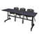 Nevjana Flip-Top Training Nesting Table, 2 M Stack Chairs
