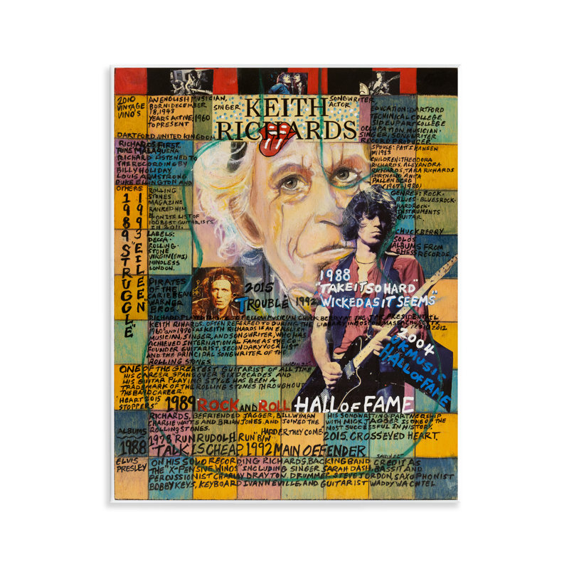 Art mural Keith Richards par Sabin