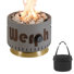 17-Inch Portable Propane Gas Fire Pit with Carry Bag