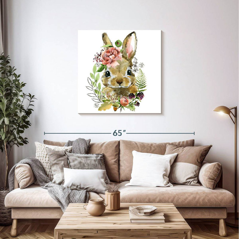 Crowle Cute Spring Bunny, 36" H x 36" W