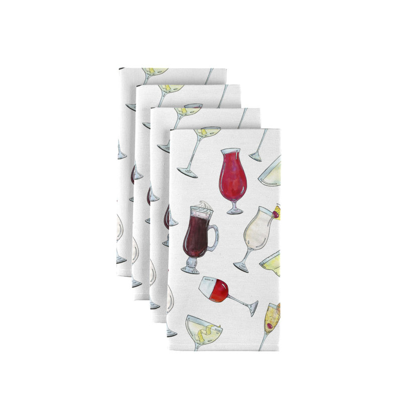 Polyester Abstract Square Napkin