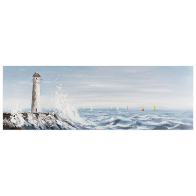 Acrylic Painting Lighthouse In Sight