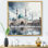 «Mosquée blanche et bleue», art mural