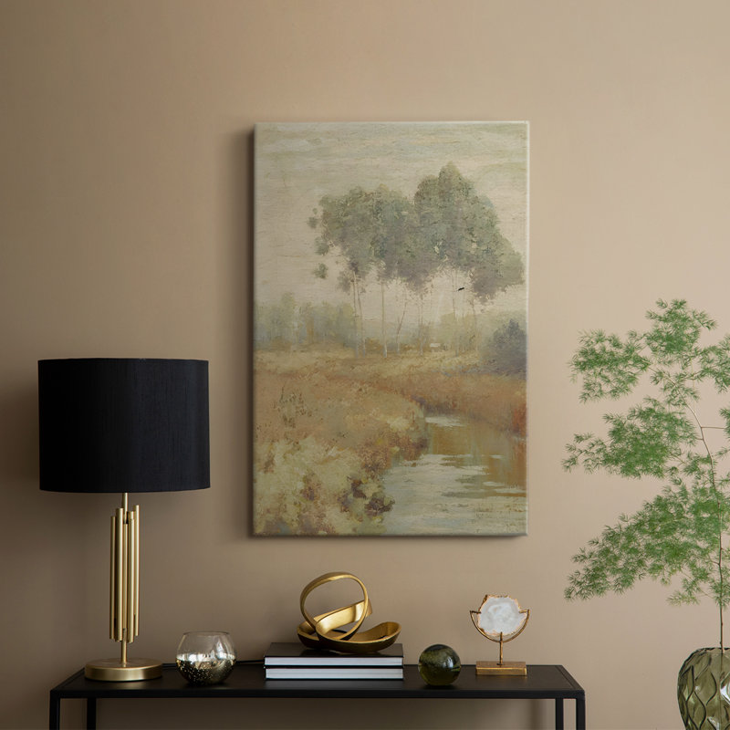Paysage rétro Lxxxx - galerie Cavas, H 18 po x l 12 po