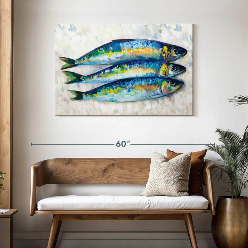 Yarlin Fish Trio, 30" H x 45" W
