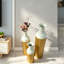 Ensemble de 3 vases de sol décoratifs en métal