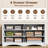 6-Drawer Dresser With Integrated Charging Station  & Wave Base, Modern White Finish-1195348569