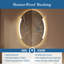 Miroir de salle de bain anti-buée à DEL à intensité variable sans cadre 24 po x 32 po Kesgrave-1678858649