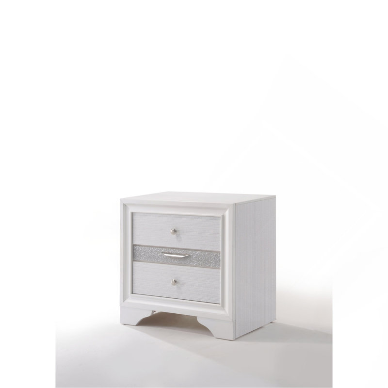 Table de chevet Naima, Blanc