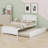 Platform Bed With Trundle-408537041