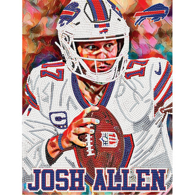Trousse de peinture en diamant Josh Allen des Buffalo Bills (NFL-PA)