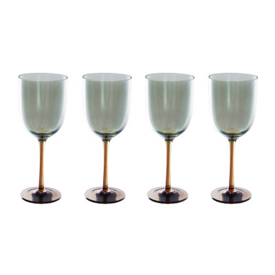 Verre à vin à pied irisé