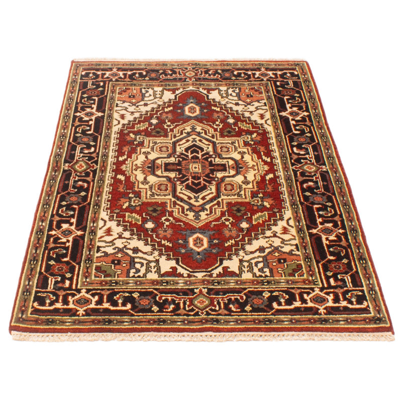 One-of-a-Kind 4' X 6' New Age Wool Area Rug in Dark Copper