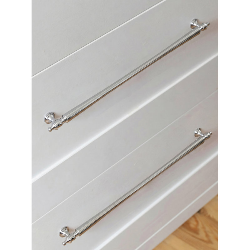 Elegant Cabinet Bar Pull Multipack, 12.6", Polished Chrome