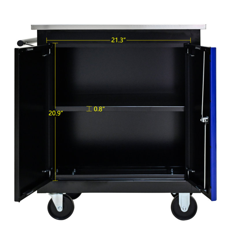 Movable Lockable Double Door Partition With Lock Multi-Functional Hardware Storage Tool Car Auto Repair Locker