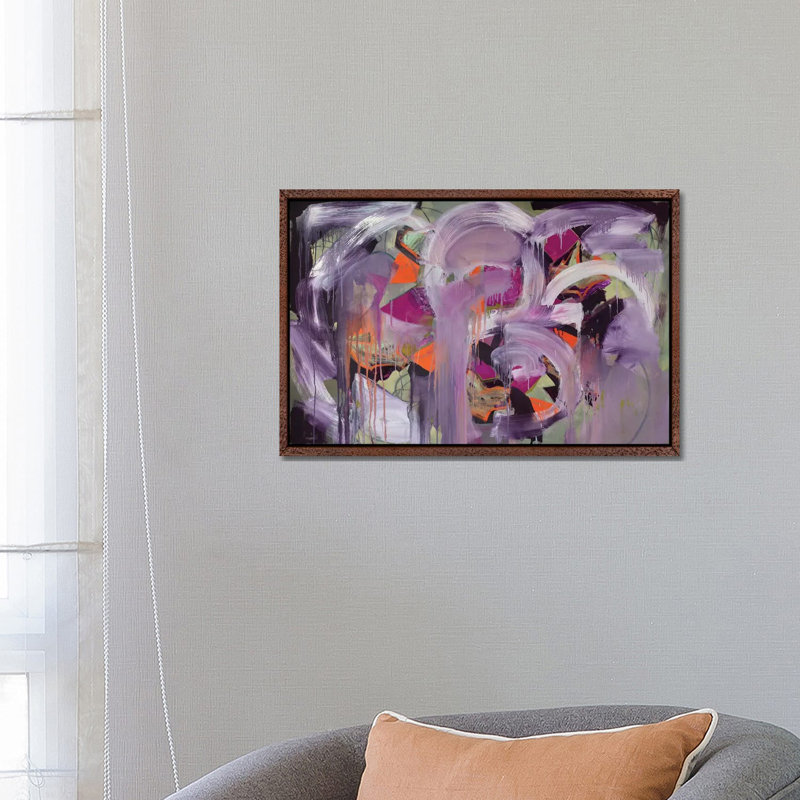 Thunder by Pamela Staker - Painting on Canvas, 66.04 cm H x 45.72 cm W, Classic Brown Wood Framed