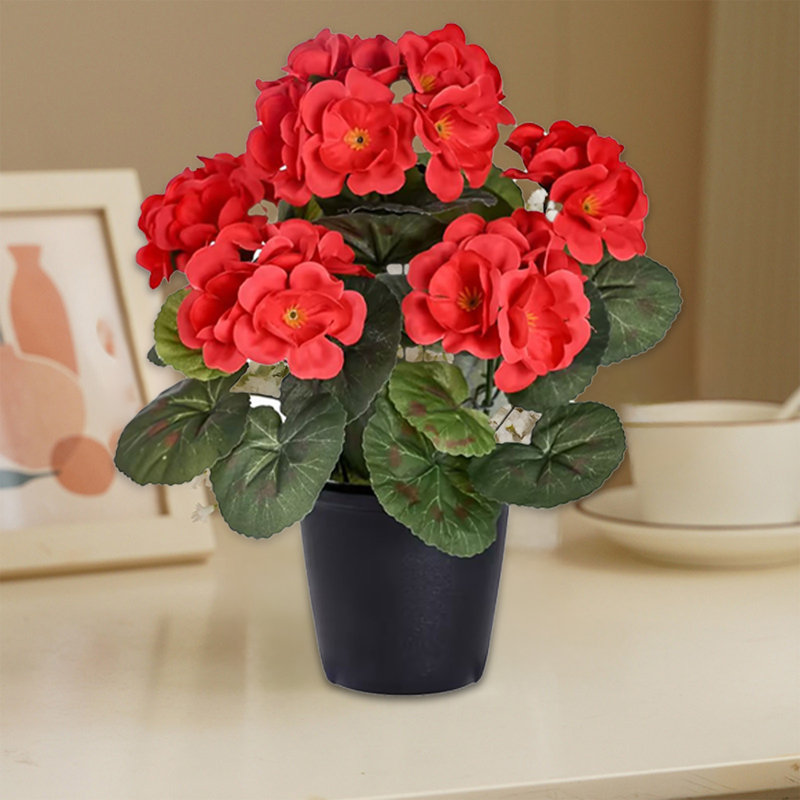 Fleurs artificielles pour la maison Home, Rouge