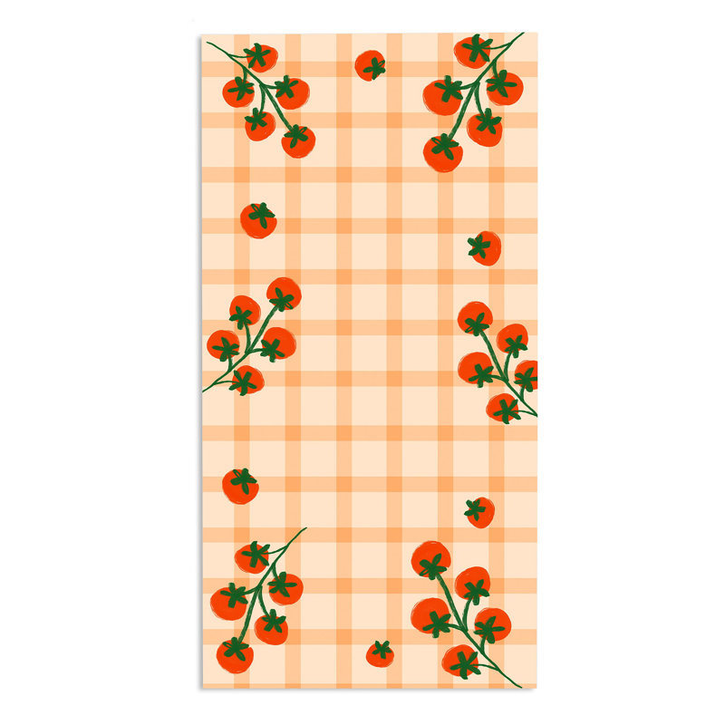  Tomatoes On The Vine Beach Towel, 30" x 60", Orange Tomatoes