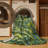 Machine Washable Nature Green Area Rug-1192739107