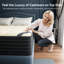 Matelas hybride double face haut de gamme de 12 pouces, sensation réversible moyenne / ferme, mousse viscoélastique rafraîchissante avec housse antistatique en cachemire, certifié CertiPUR-US, SGS Fire et Oeko-TEX-1762417532