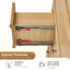 Meuble-lavabo double 72 po en chêne brossé Milner-1277409199
