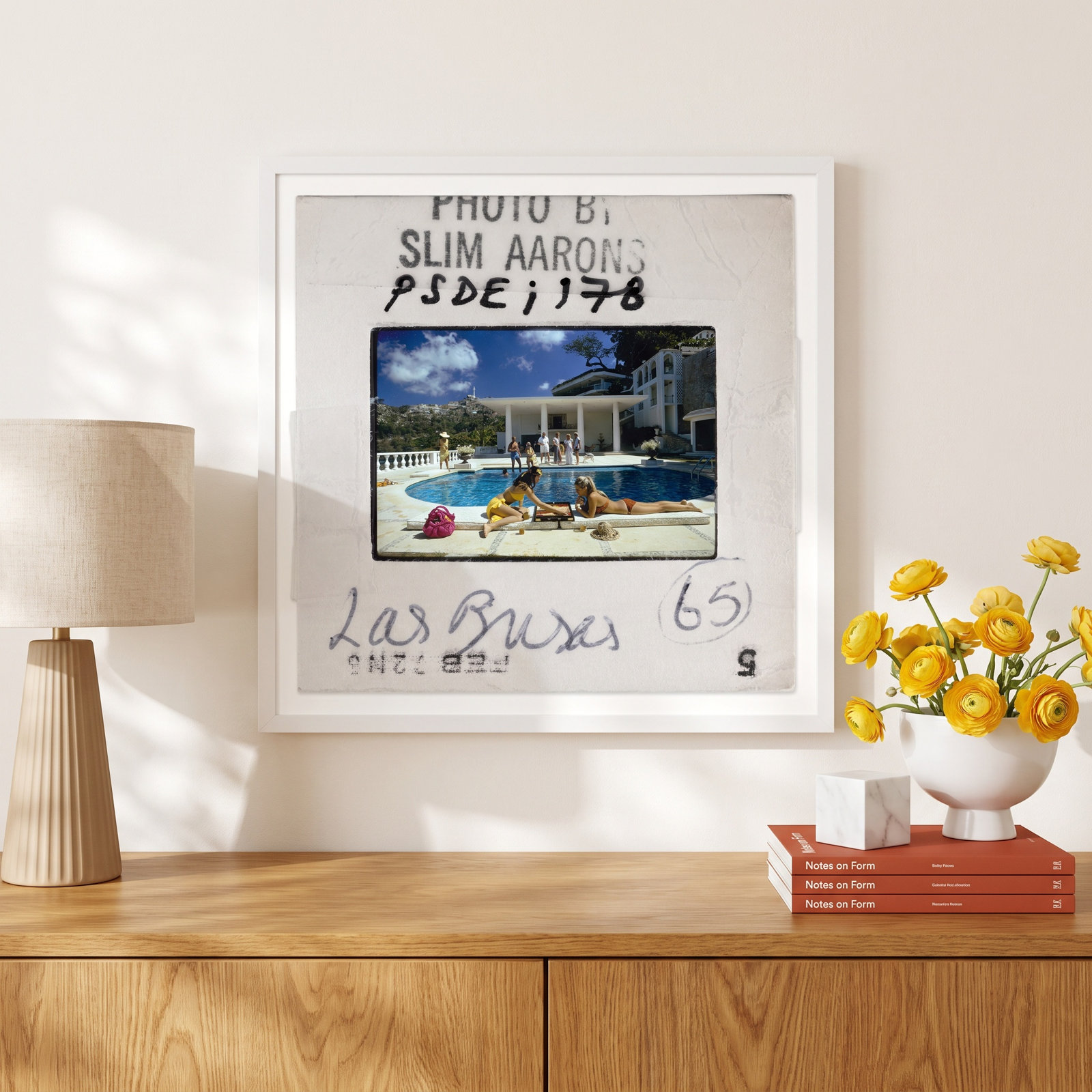 Slim Aarons "Poolside Backgammon" Photo Print