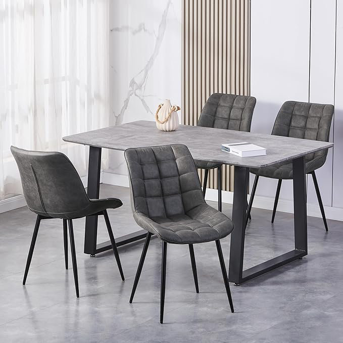 Carmi 46 cm H Fabric Side Chair, Grey